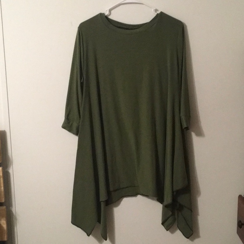 Green custom made tunic